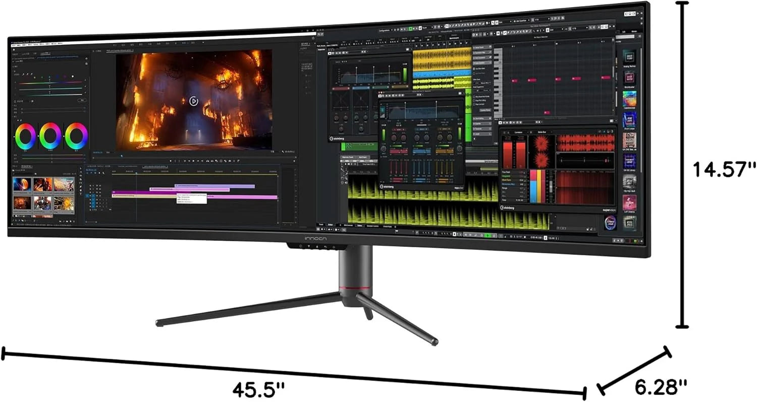 INNOCN 49 Curved Gaming Monitor, 144Hz, HDR400, USB-C, 49C1G