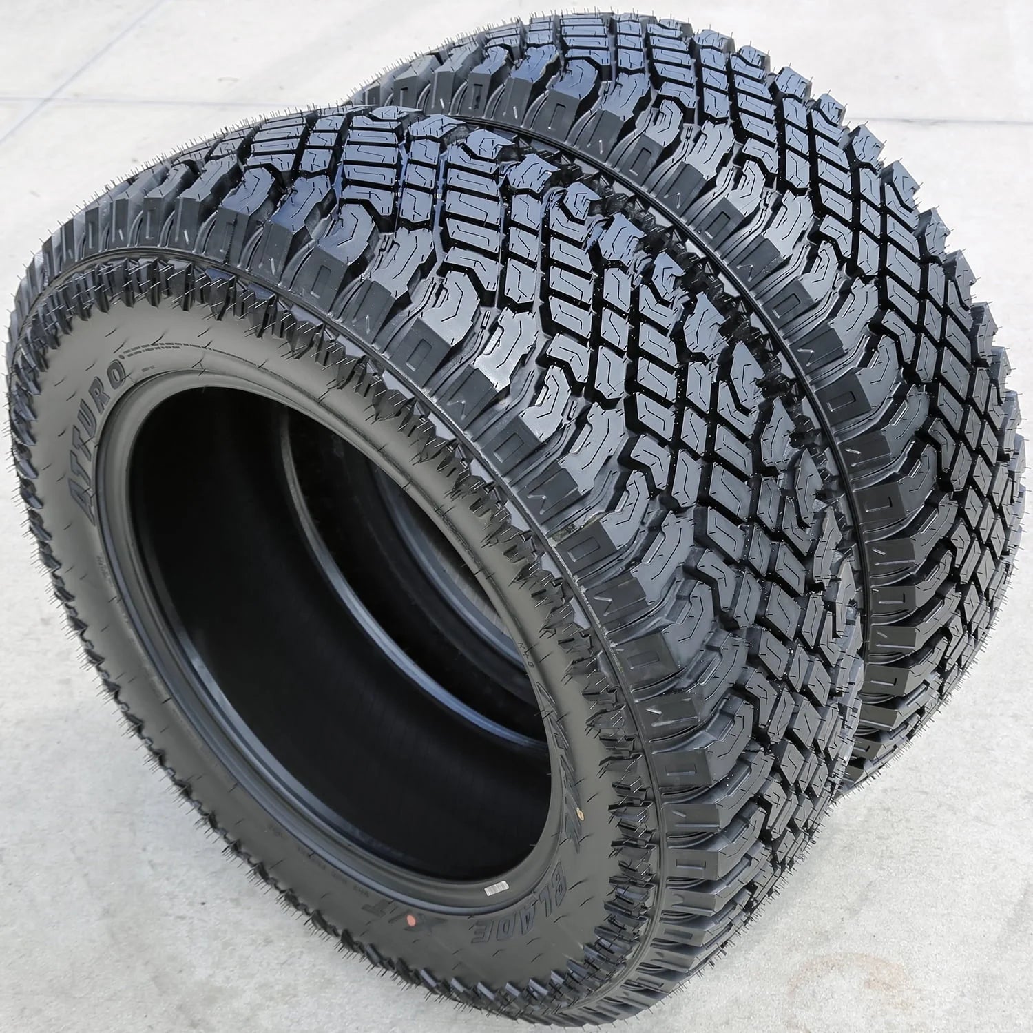 One set of 4 (four) X/T LT 295/60R20 126/123R E (10 ply) ATA /T all-terrain tires