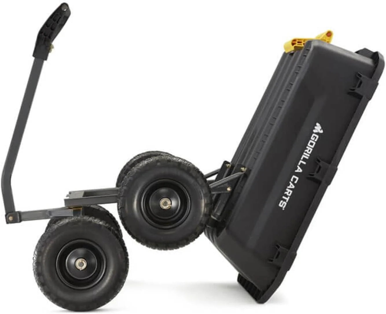 7GCG-NF Heavy-Duty Poly Dump Garden Cart with No-Flat Tires, 7 Cubic Feet, 1200-Pound Capacity, Black, Amazon Exclusive