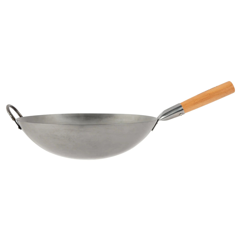 Cuisinart Outdoor Wok Station, 50,000 BTU Propane Outdoor Wok Burner w Prep Table, 14?测?? Carbon Steel Wok for Stir Fry, Searing, BBQ ?? Black