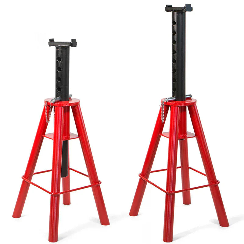 USA 1 PAIR HEAVY DUTY JACK TRUCK SEMI STANDS HIGH LIFT 10 TON 32 TO 48