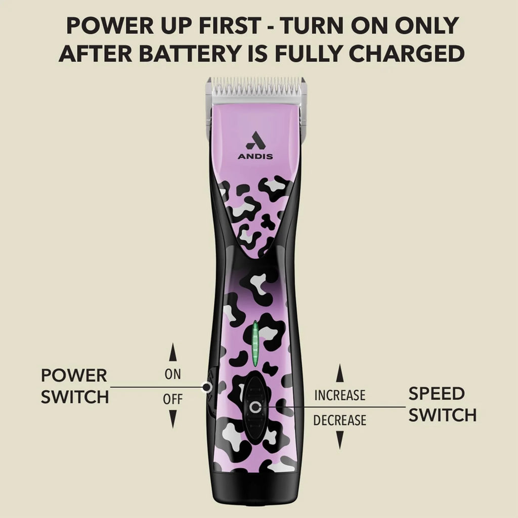 Andis Pulse Zr II 5-Speed Cordless Pet Clipper, Gabriel Feitosa Edition