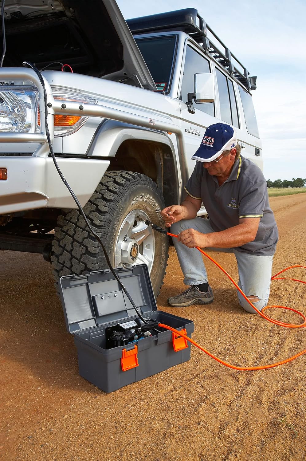 12V' On-Board Twin High Performance Air Compressor, Ideal for Air Lockers Locking Differentials, Tire Inflator, Air Horn, Air Tools and Pneumatic Tools.