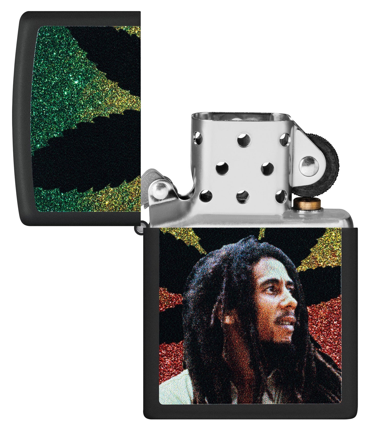 Bob Marley Leaf Silhouette Design